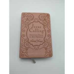Jesus Calling Sarah Young Devotional Pink Embossed Leatherette Thomas Nelson '04
